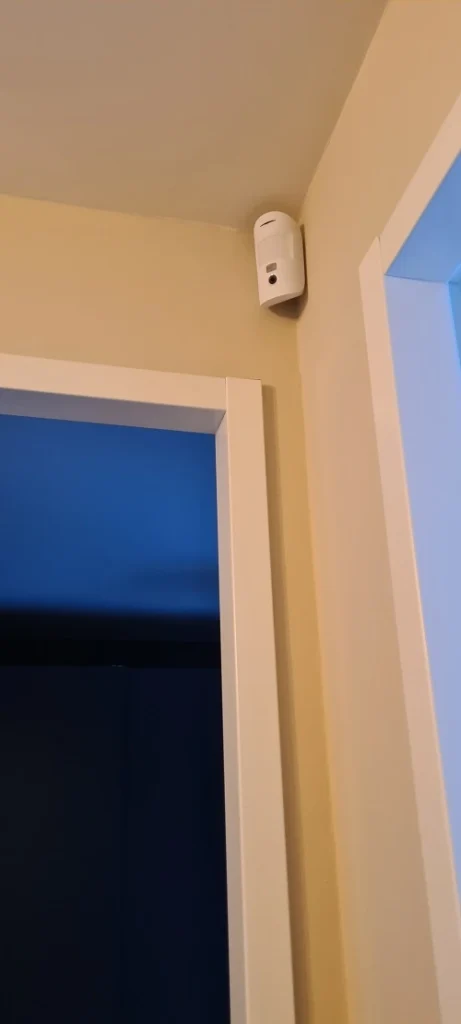 PIR camera in woning gang